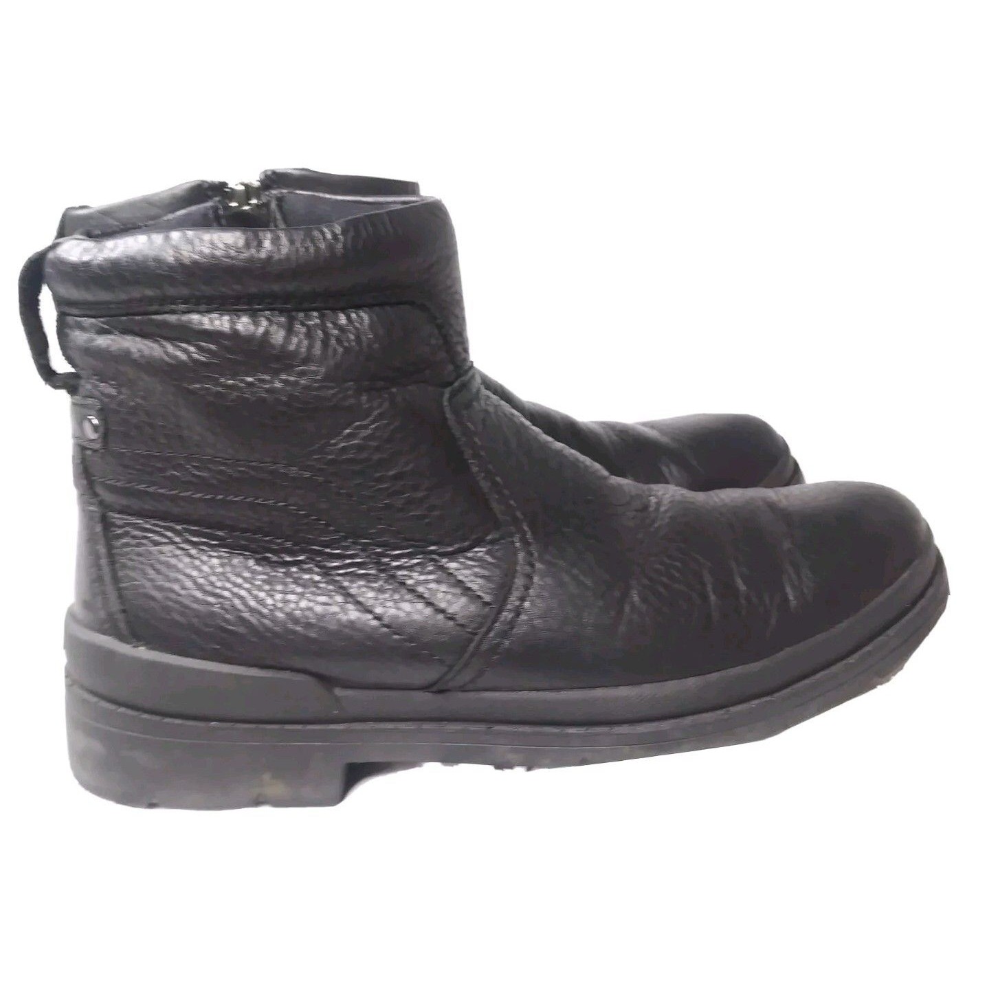 Clarks Kimball Zip Boots Men's Size 7 M Black Leather